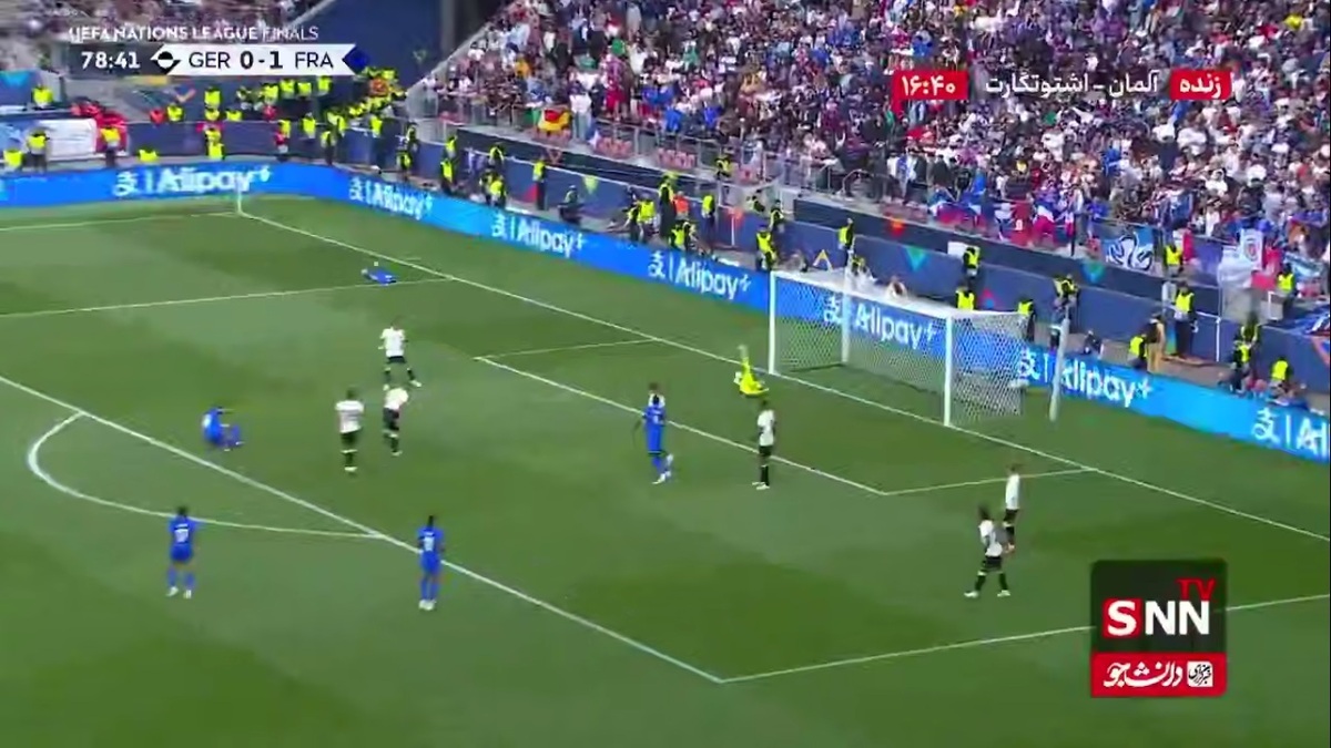 واکنش تماشایی ترشتگن در مقابل شوت امباپه