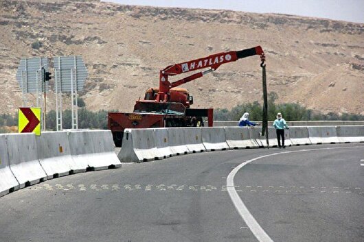 آغاز نصب حفاظ بتنی در جاده همدان–سنندج با اعتبار ۴۵ میلیارد ریال