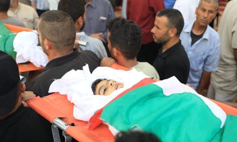 شهادت کودکان فلسطینی در مرکز کمکرسانی آمریکا به ضرب گلوله مستقیم + فیلم