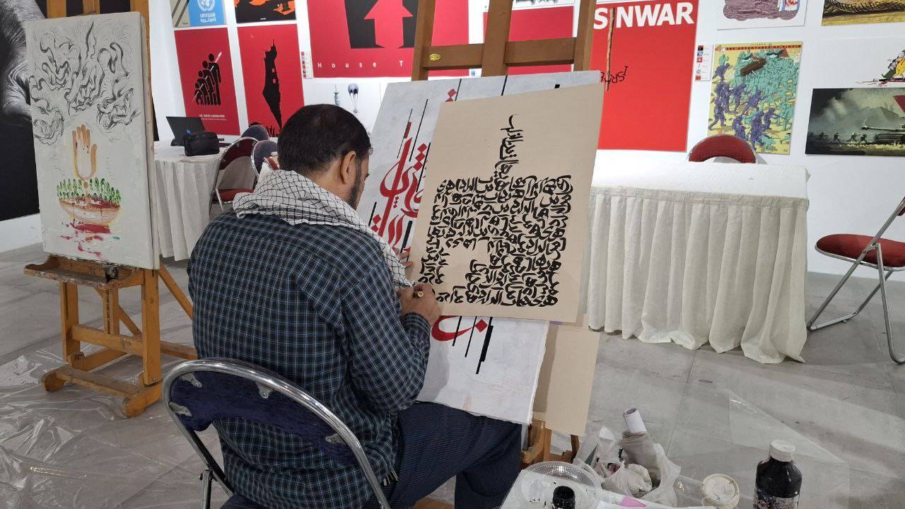 واکنش هنری هنرمندان تجسمی حوزه هنری به حمله رژیم صهیونیستی و شهادت بزرگ مردان ایرانی