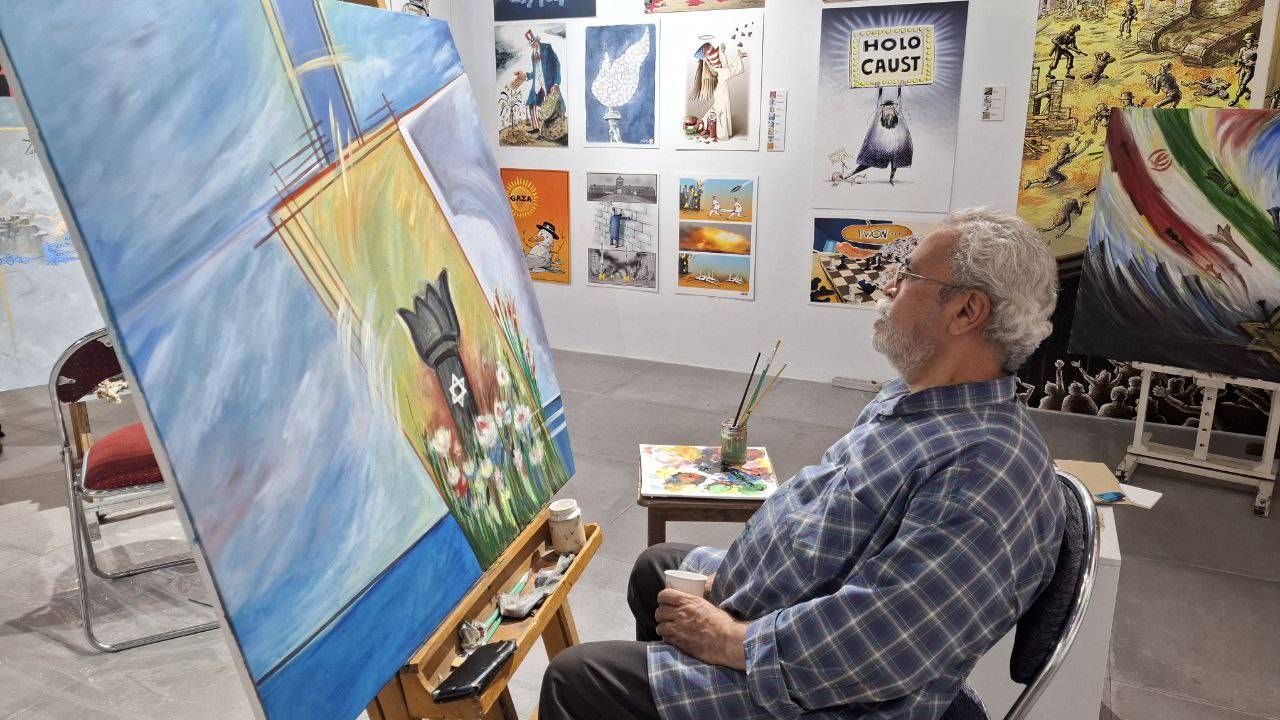 واکنش هنری هنرمندان تجسمی حوزه هنری به حمله رژیم صهیونیستی و شهادت بزرگ مردان ایرانی