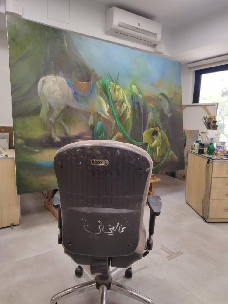 هنرمند نقاش در حمله رژیم صهیونی به شهادت رسید