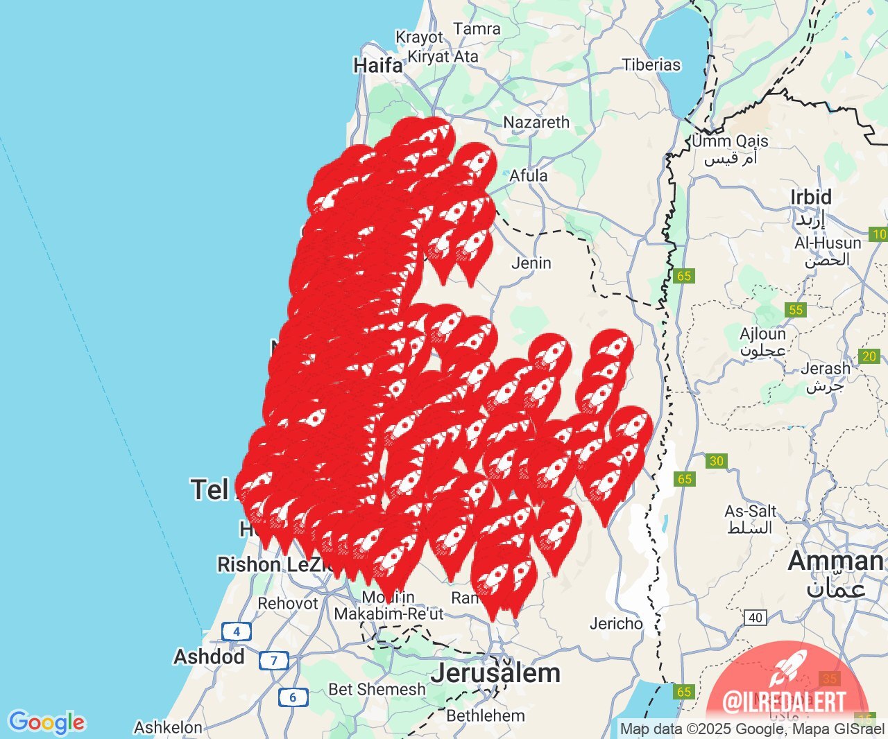 برخورد مستقیم موشک&zwnj;های ایرانی به قلب تل آویو + فیلم