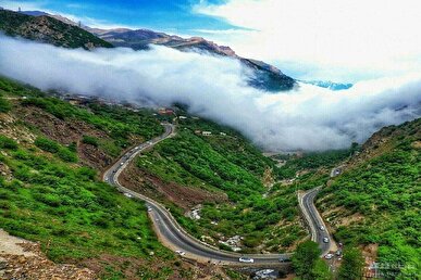 جاده چالوس دوطرفه شد