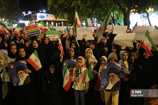 تجمع مردم بجنورد در اعتراض به یاوه گویی‌های ترامپ