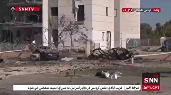 خودرو‌های تمام سوخته در مجاورت محل اصابت موشک ایرانی