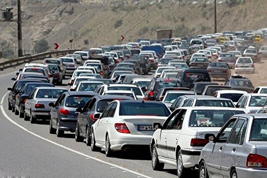 ترافیک سخت در جاده‌های خروجی مازندران