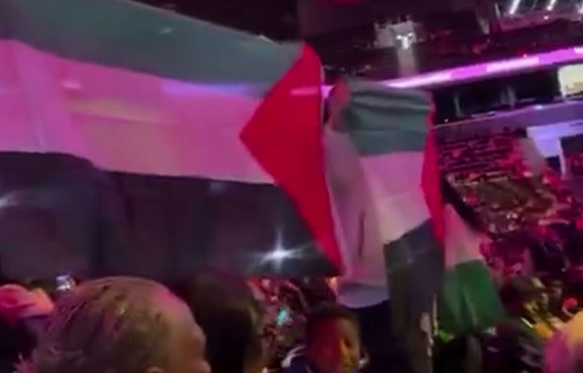اعتراض حامیان فلسطین در مراسم فارغالتحصیلی کالج بروکلین