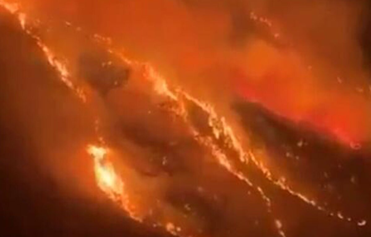 آتشسوزی گسترده در جنوب غرب عربستان