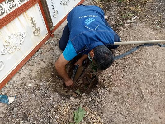 جمع‌آوری انشعابات غیرمجاز آب در ورامین