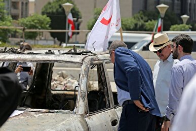 بازدید سفرا و نمایندگان خارجی از یادمان «بچه‌های آسمان» در میدان هفت‌تیر+ فیلم