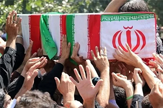 تشییع پیکر شهدای جنایات رژیم صهیونیستی در خرم‌آباد