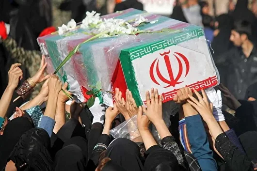 تشیع پیکر ۲ شهید تجاوز رژیم صهیونیستی در بیجار