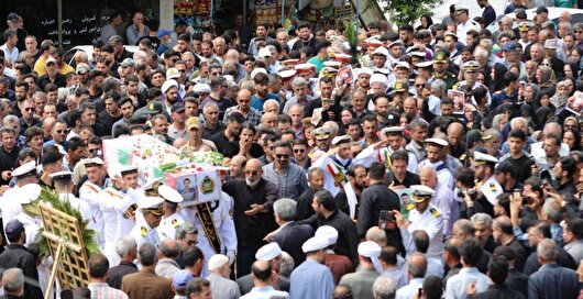 تشییع پیکر شهید محمدامین سلطانی رزداری در رضوانشهر