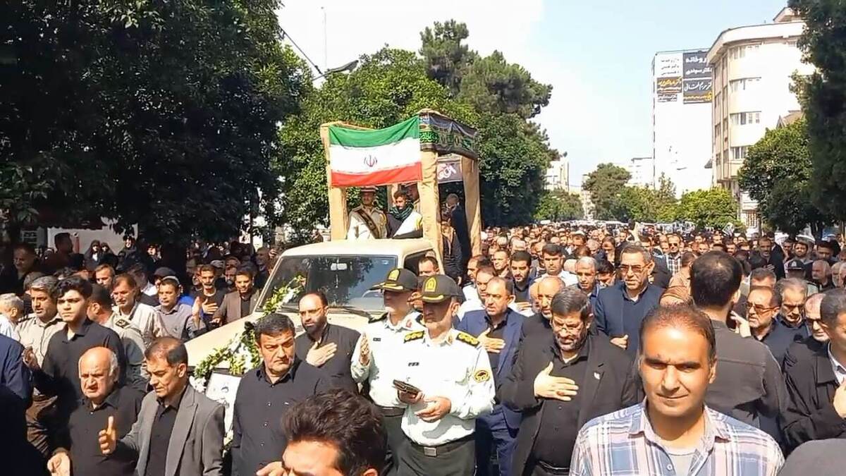 ببینید| تشییع پیکر مطهر شهید ابوالفضل رضایی در بابل+فیلم