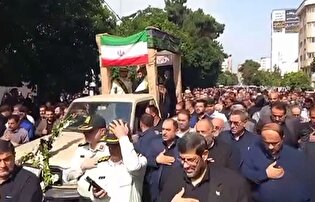 تشییع پیکر سرباز شهید ابوالفضل رضایی در بابل