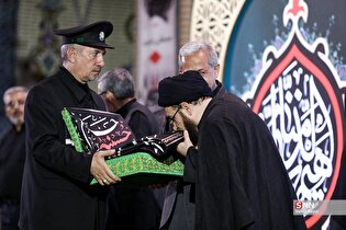 مراسم عزاداری سنتی شیعیان افغانستانی در حرم رضوی