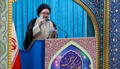 حجت‌الاسلام خاتمی: بعضی‌ها می‌گویند پایگاه العدید را خالی کرده بودند؛ نفس زدن آمریکا افتخار است / حکم شرعی ترامپ و نتانیاهو اعدام است + فیلم