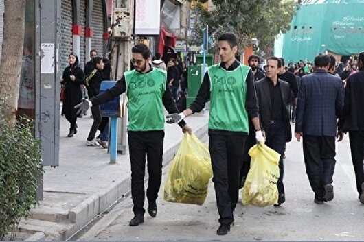 ۵۰۰ اردبیلی در ایام محرم به پاکبانی پرداختند