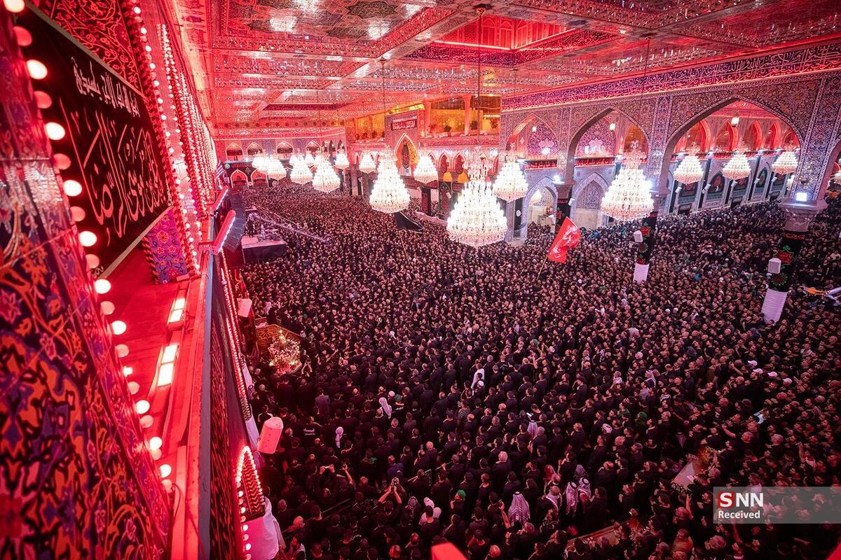 برگزاری باشکوه مراسم عاشورای حسینی (ع) در کربلا، ظهر عاشورای ۱۴۴۷ + فیلم