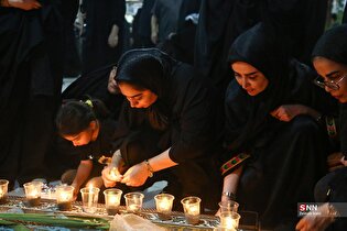شام غریبان در گلزار شهدای علی بن جعفر قم