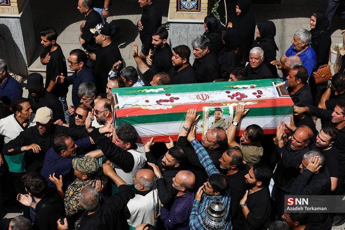 خاکسپاری ۲۶۳ شهید حمله اسرائیل به ایران، در تهران