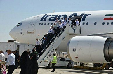 روند بازگشت حجاج از طریق فرودگاه بین‌المللی مشهد
