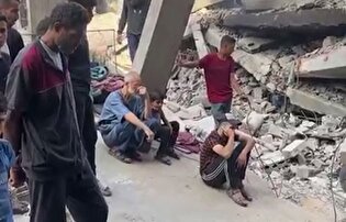 شهادت ۱۱ فلسطینی در پی حمله هوایی رژیم صهیونیستی به یک خانه مسکونی در نوار غزه