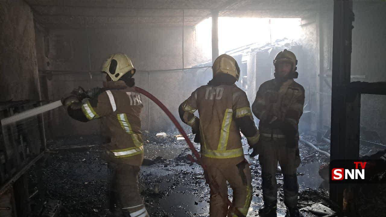 مهار آتش&zwnj;سوزی کارگاه مبل&zwnj;سازی مرتضی گرد بدون تلفات و مصدوم