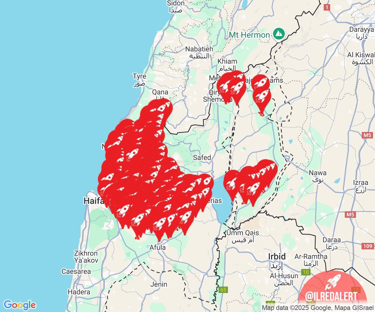 موج جدید موشک باران سرزمین&zwnj;های اشغالی توسط نیرو&zwnj;های هوافضای سپاه + عکس و فیلم