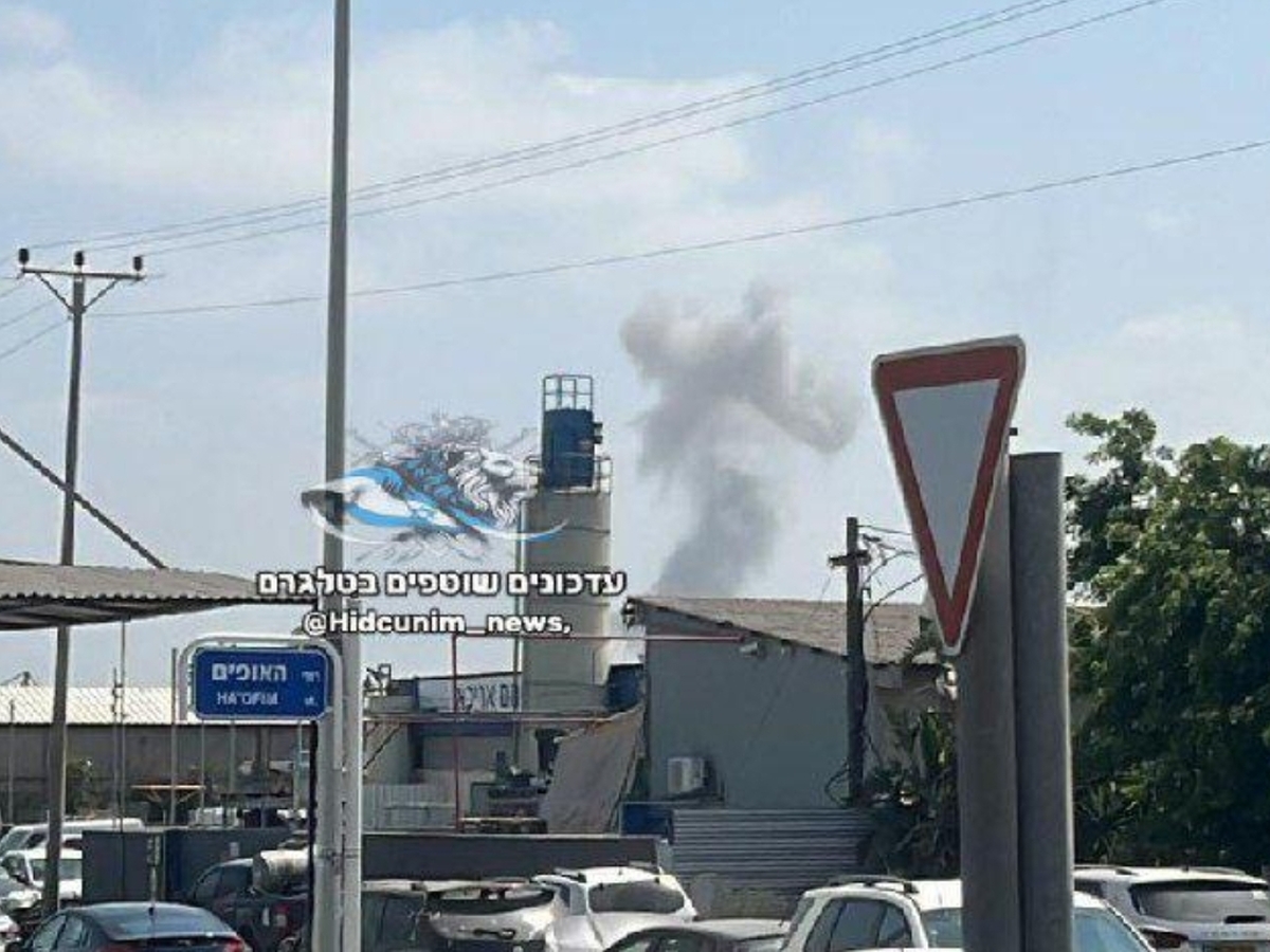 تصویری دیگر از محل اصابت موشک ایرانی در اسدود