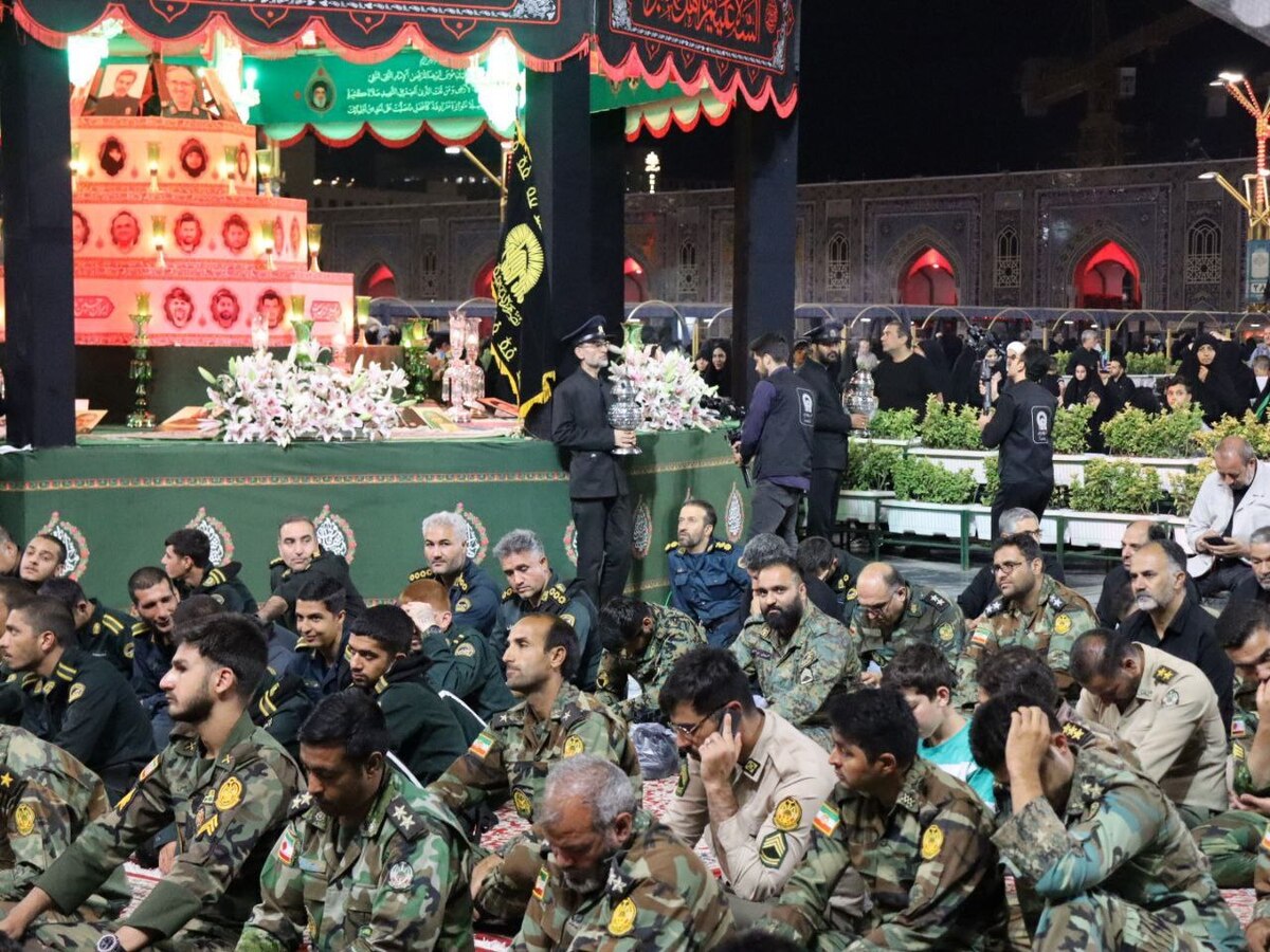 مراسم بزرگداشت شهدای اقتدار ایران در حرم امام رضا (ع) برگزار شد + فیلم