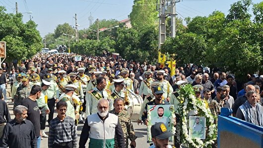 شهید مدافع امنیت در شرق گلستان تشیع شد