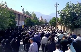 مراسم باشکوه تشییع پیکر شهید امنیت استوار یکم حسین جعفرنیا باحضور پرشور مردم ولایی وشهید پرور گلستان برگزار شد