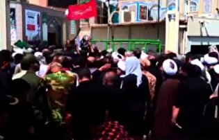 مراسم باشکوه تشییع پیکر دو شهید حمله رژیم صهیونیستی در قم