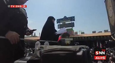 رجزخوانی همسر دهه هشتادی شهید علی علیرضایی: در رگ‌هایمان خون حماسه و غیرت می‌جوشد؛ نه سست می‌شویم و نه تن به ذلت می‌دهیم + فیلم