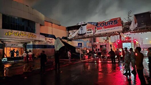 خسارت به ۷۶ باب مغازه درپی حادثه بازار نور درگهان قشم