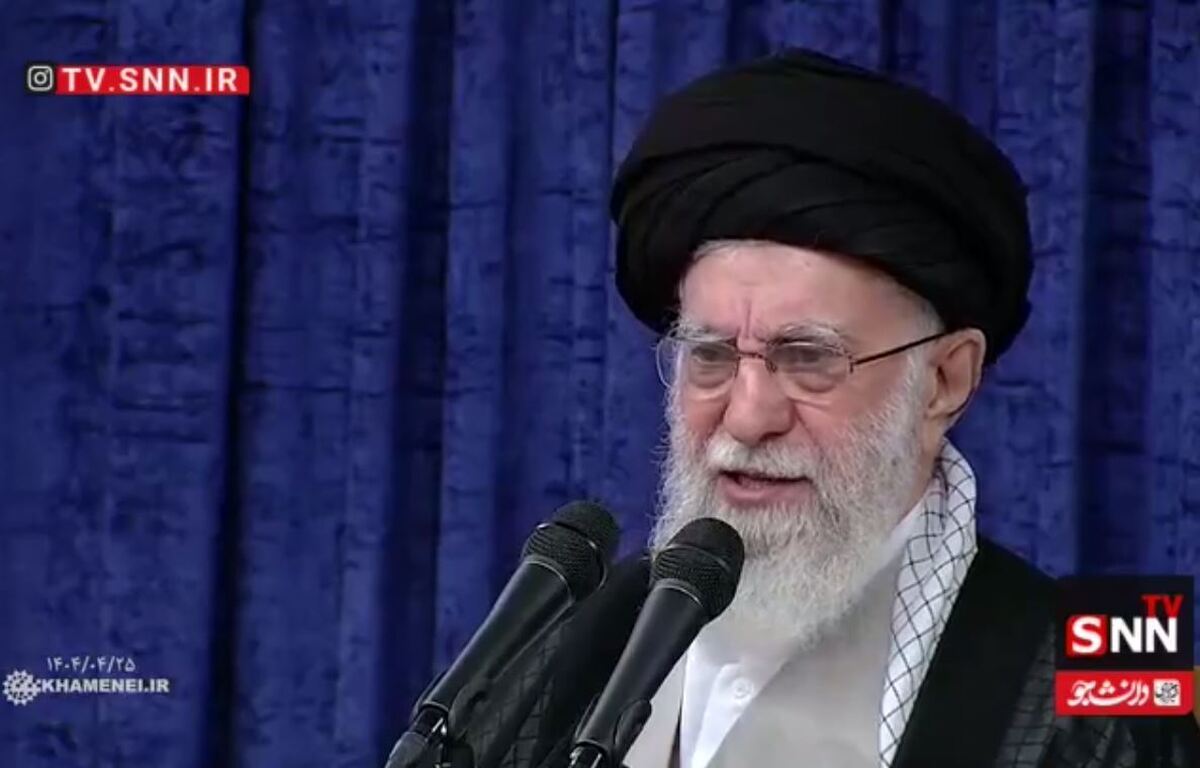 رهبر انقلاب: ملت ایران در جنگ ۱۲ روزه اخیر کار بزرگی انجام داد که از جنس اراده و عزم ملی بود + فیلم