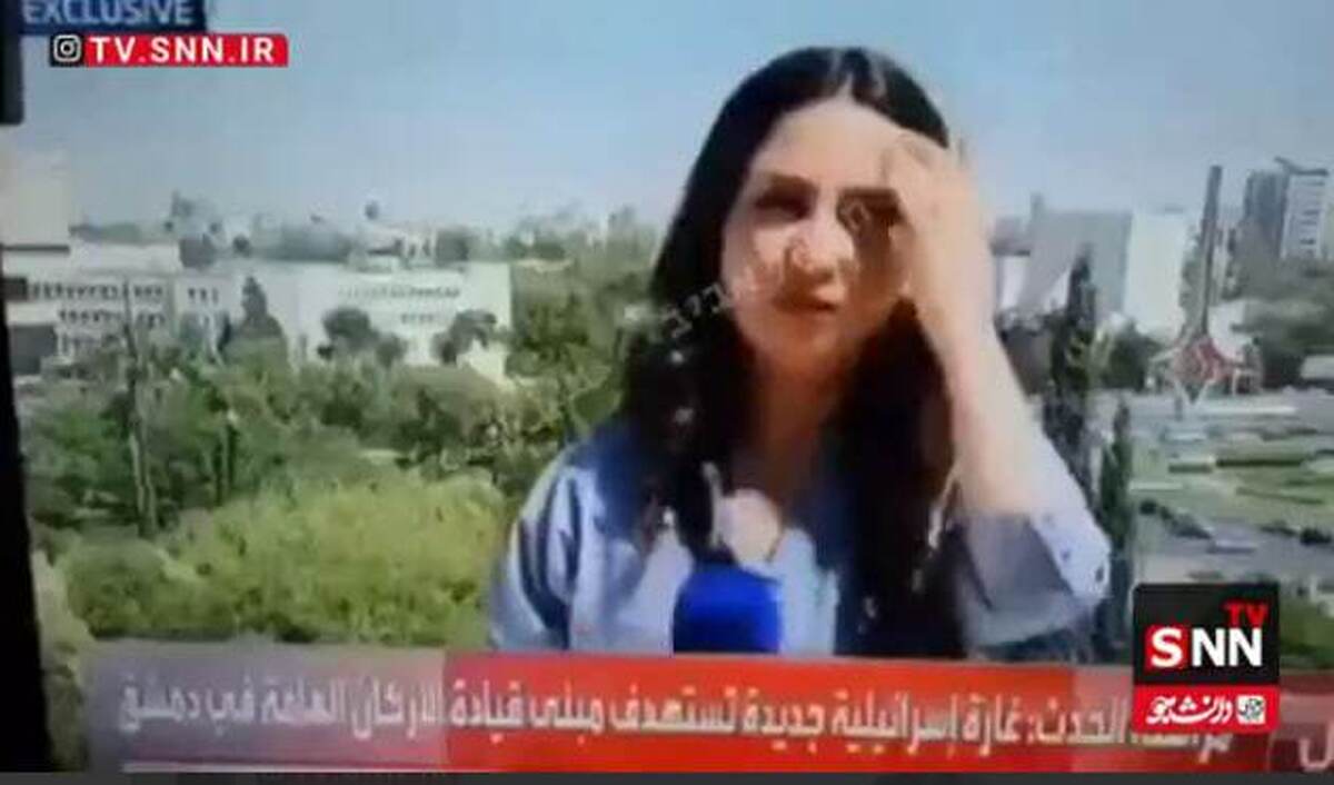 تصویری جدید از فرار خبرنگار سوری هنگام حمله موشکی به کاخ ریاست جمهوری سوریه + فیلم