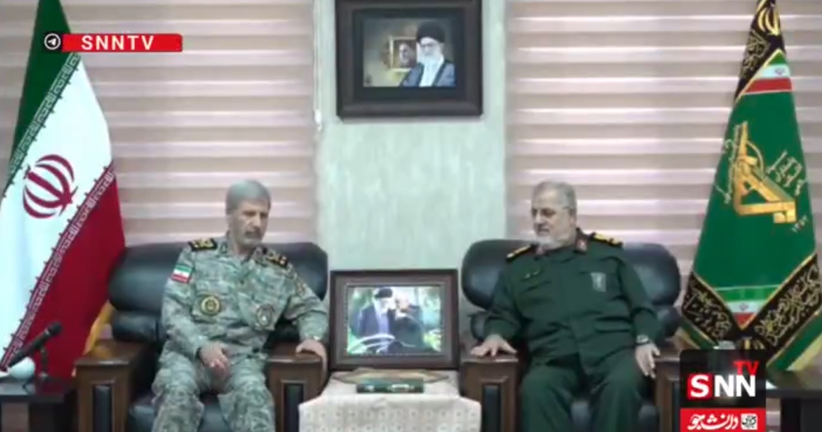 دیدار و گفتگوی فرمانده کل ارتش و فرمانده کل سپاه + فیلم