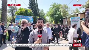 پیکر مطهر سردار شهید غلامحسین غیب‌پرور در گلزار شهدای شیراز آرام گرفت