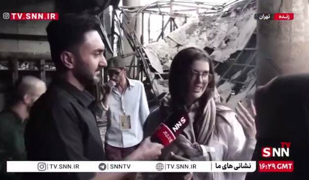 خبرنگار آمریکایی خطاب به سحر امامی: شجاعت مردم ایران در جنگ 12 روزه عجیب و غریب بود + فیلم