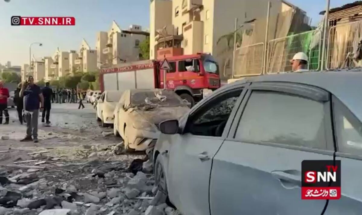 تصاویری دیگر از حجم ویرانیها در بئرالسبع پس از حملات موشکی ایران + فیلم