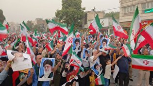 تجمع شکرانه عملیات «بشارت فتح» در کرج/ تجلیل از فتوحات رزمندگان و تکریم یاد شهدا+فیلم