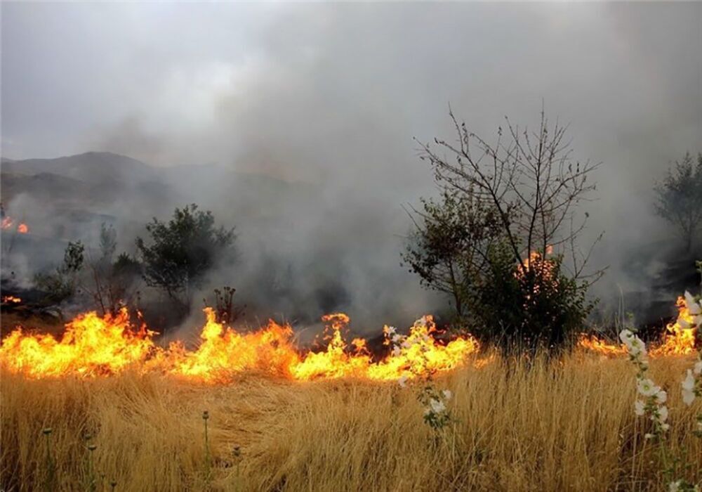 مراتع روستاهای داشاغل، یاسیکند و دراغ دچار حریق شد