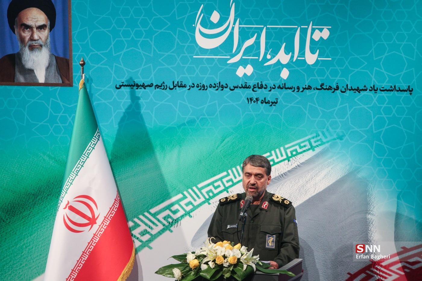 سردار قریشی: آمریکا فقط با یک گروه یا جریان سیاسی دشمنی نکرد بلکه با موجودیت ایران دشمنی کرد/ دشمن برای عبور از مرزها برنامه داشت اما ناکام ماند+ فیلم