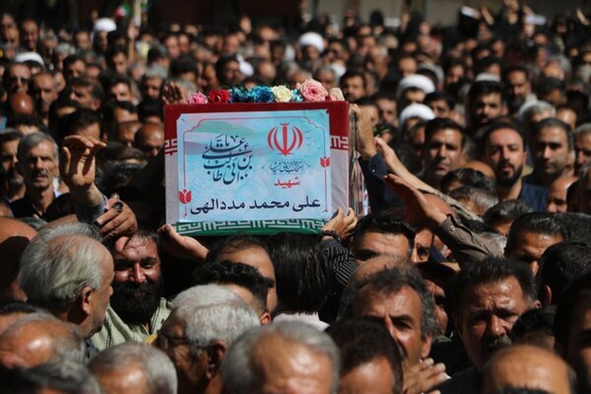 تشییع باشکوه سردار شهید علیمحمد مددالهی در اردکان سپیدان