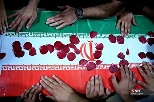 وداع با پیکر شهید سردار میثم رضوان پور در خمینی شهر