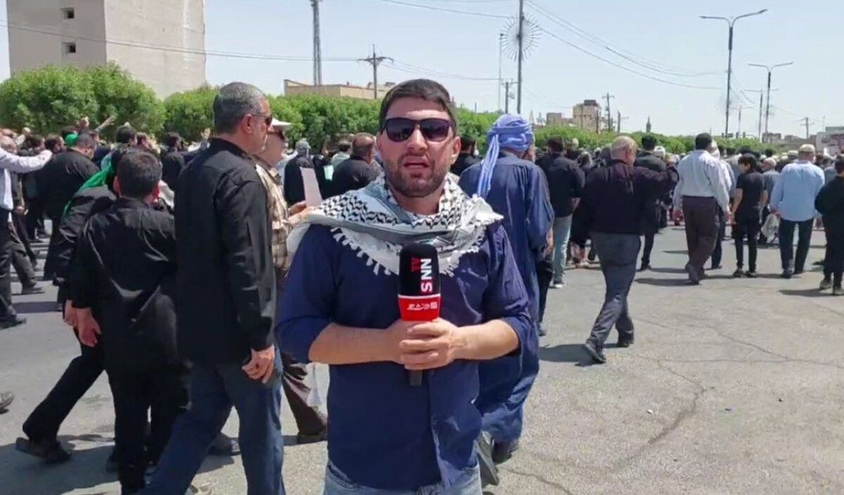 گزارش خبرنگار SNN TV از تشییع پیکر مطهر سردار شهید غلامرضا محرابی در اهواز+فیلم