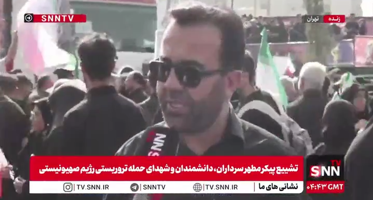 مردم حاضر در مراسم همانند موشکهایی هستند که به اسرائیل زده شد + فیلم
